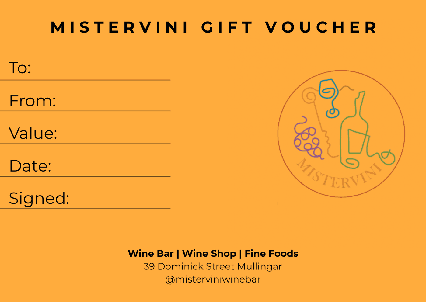 Mistervini Voucher